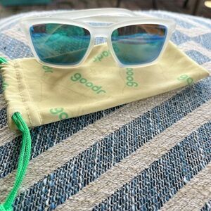 Goodr White and Blue Women's Sunglasses